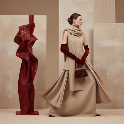 TIMBERED WEAVE SCARF