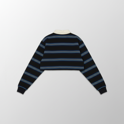 LS POLO CROP-TOP